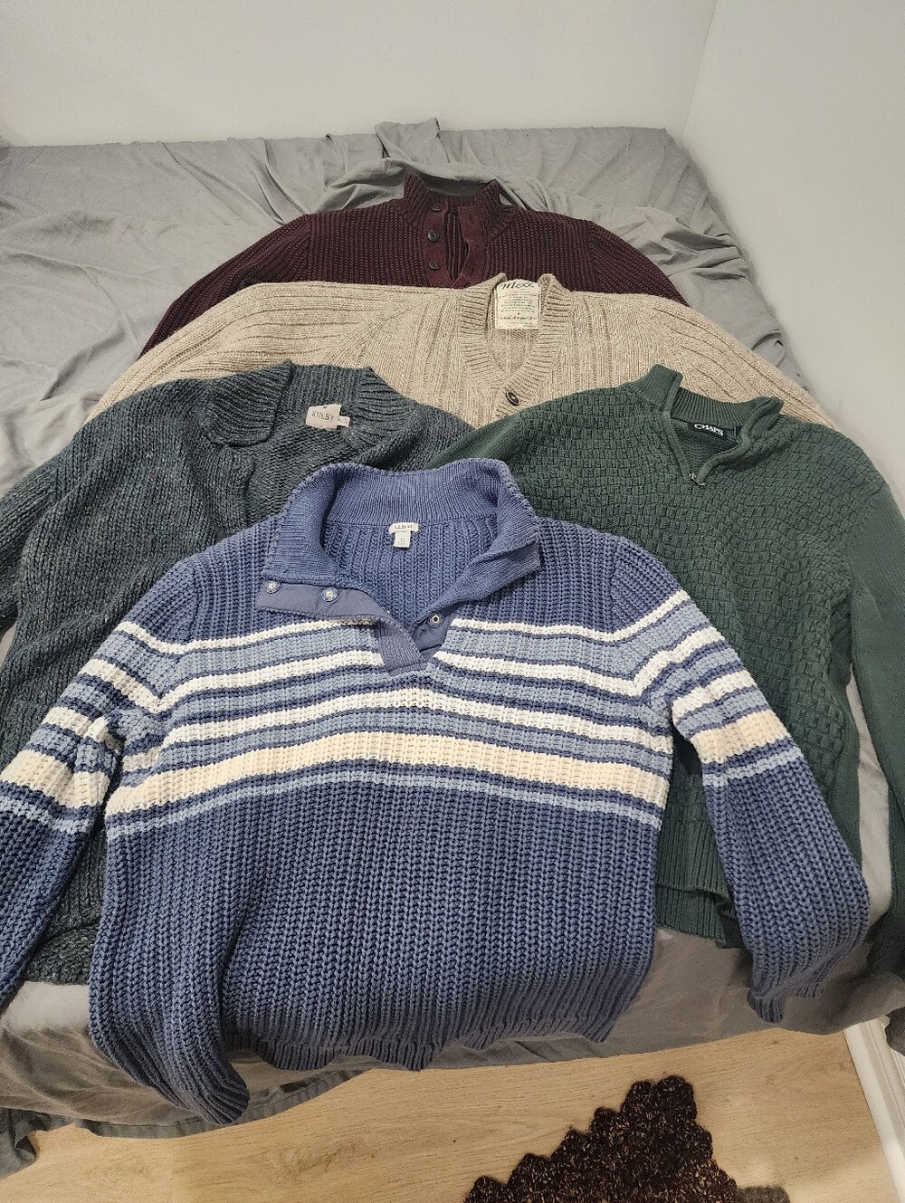 Vintage Knit Sweater Collection Men's Large LL Bean Chaps Britches Kolby Mexx